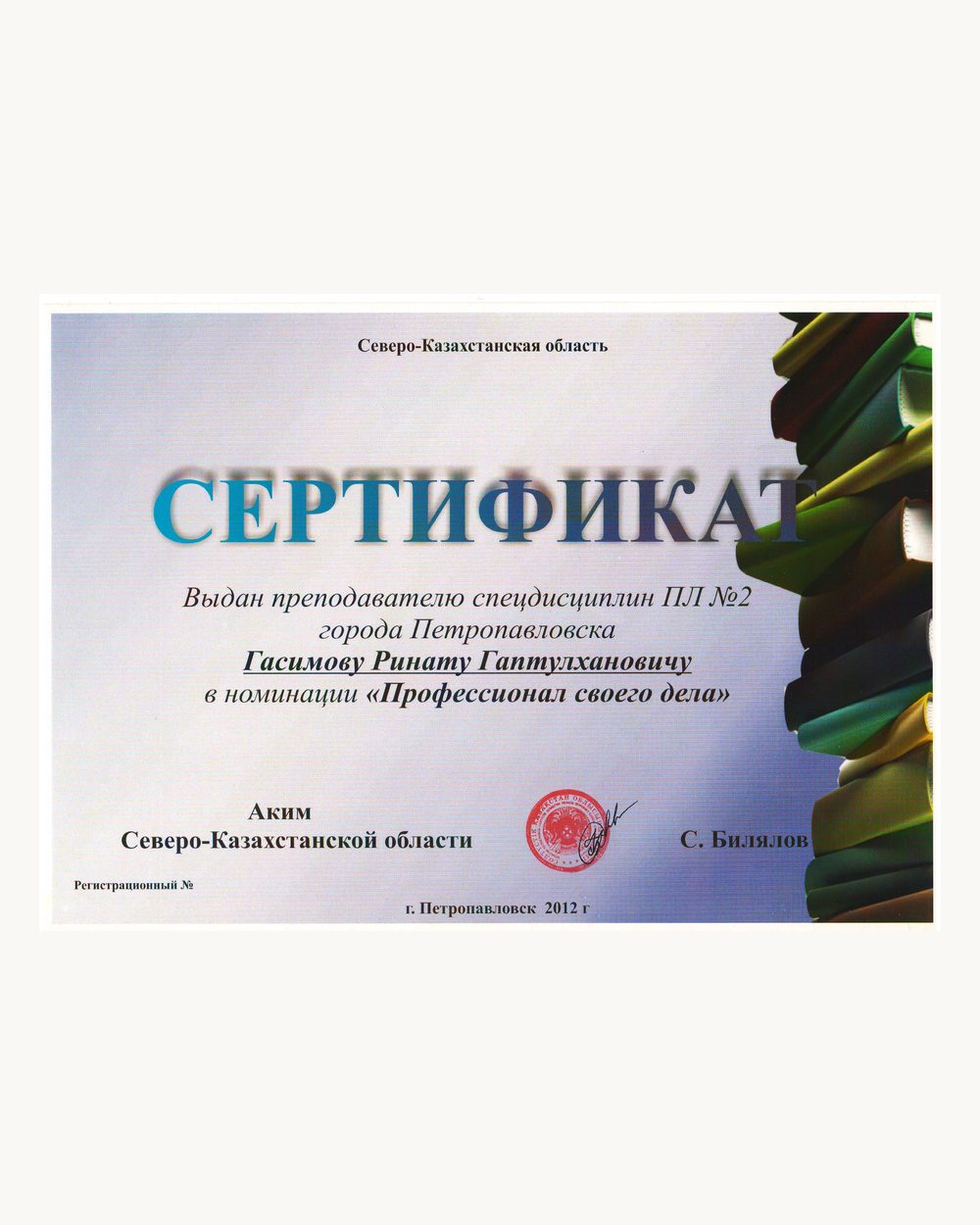 «Профессионал своего дела»